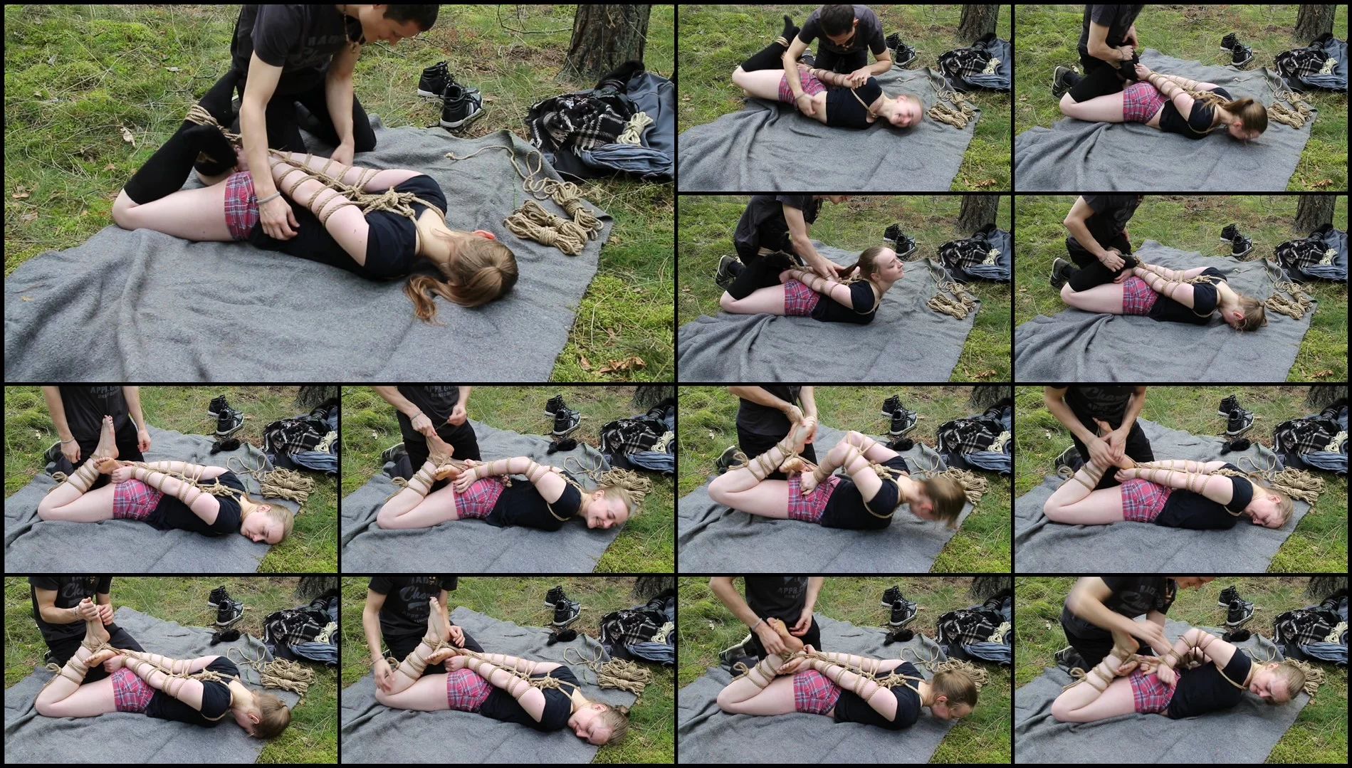 KitzelseiteTickleFun – Tickling in the forest – part 2-mf, TicklingFeet, TicklingUpperBody,