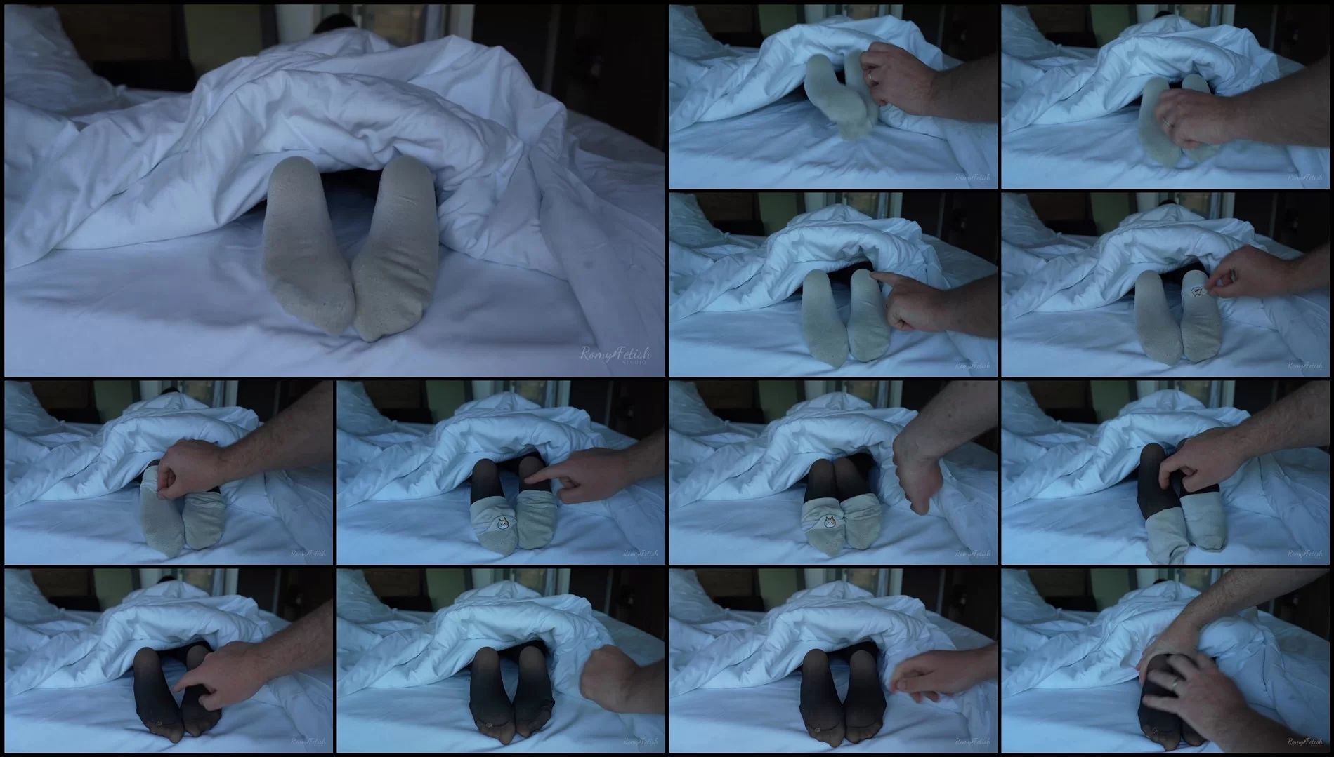 RomyFetish – POV cute and genuine feet tickling moment in black pantyhose-mf, NylonFeet, Tickling...