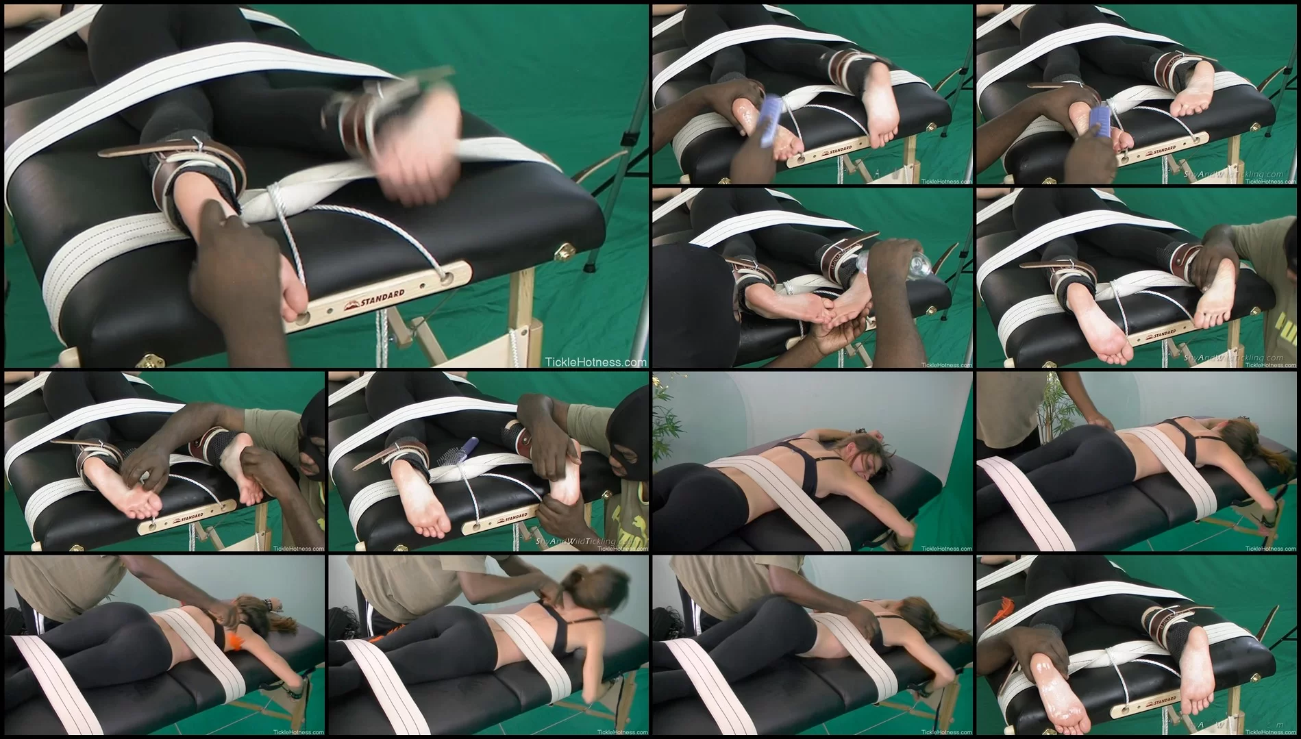 TickleHotness – Amber vs  Darke – Part 2 – Bondage Bed Face-Down Tickling-mf, TicklingFeet, Tickl...