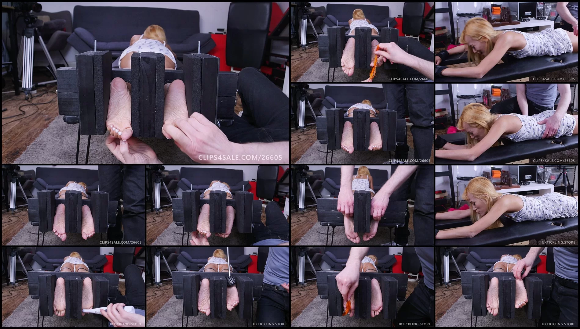 UKTickling – Ayla Can't Handle The Immobiliser Stocks!-Asian, mf, TicklingFeet