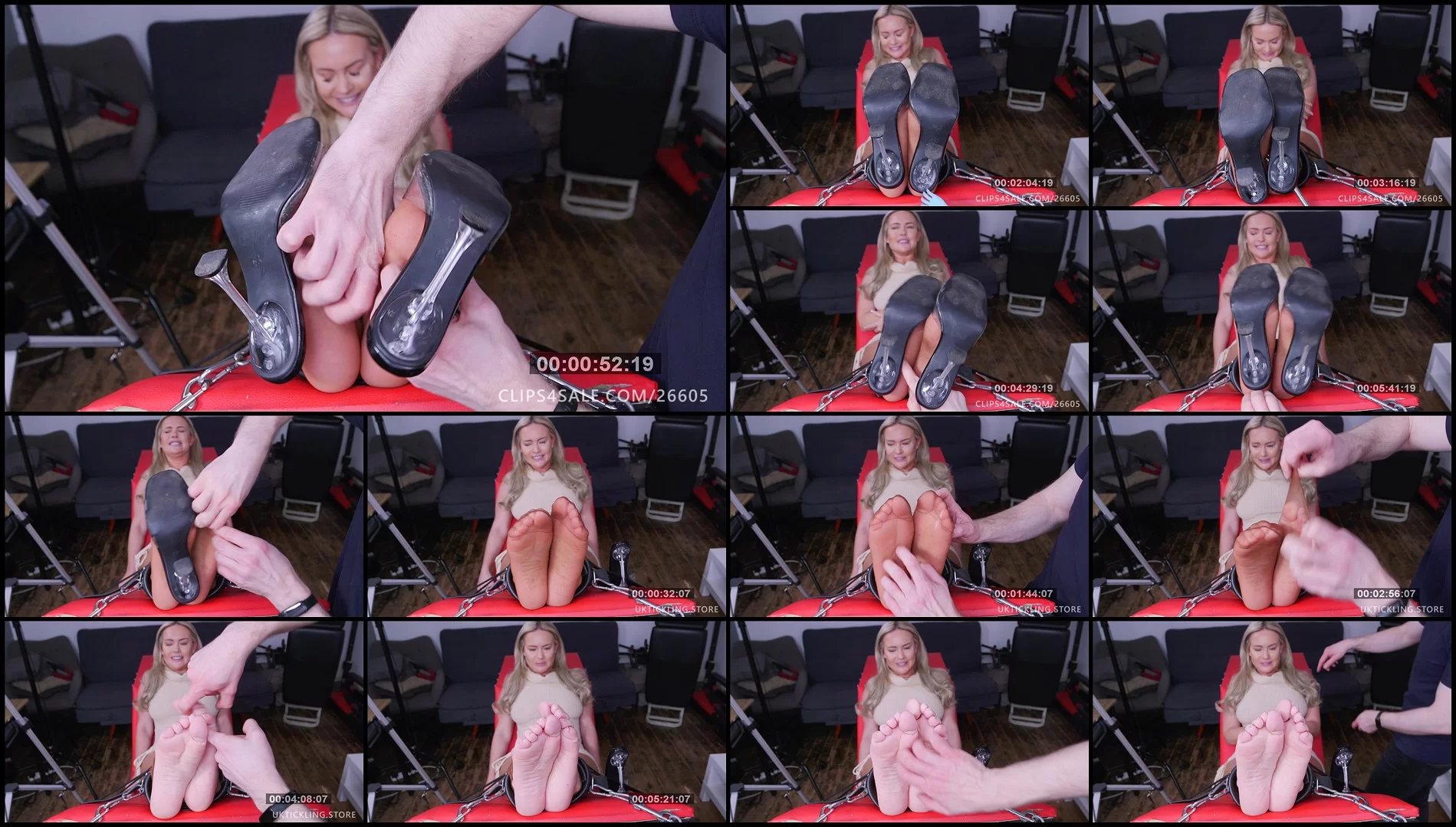 UKTickling – Louise's Challenge Hold On To Your Heels!-mf, NylonFeet, TicklingFeet,