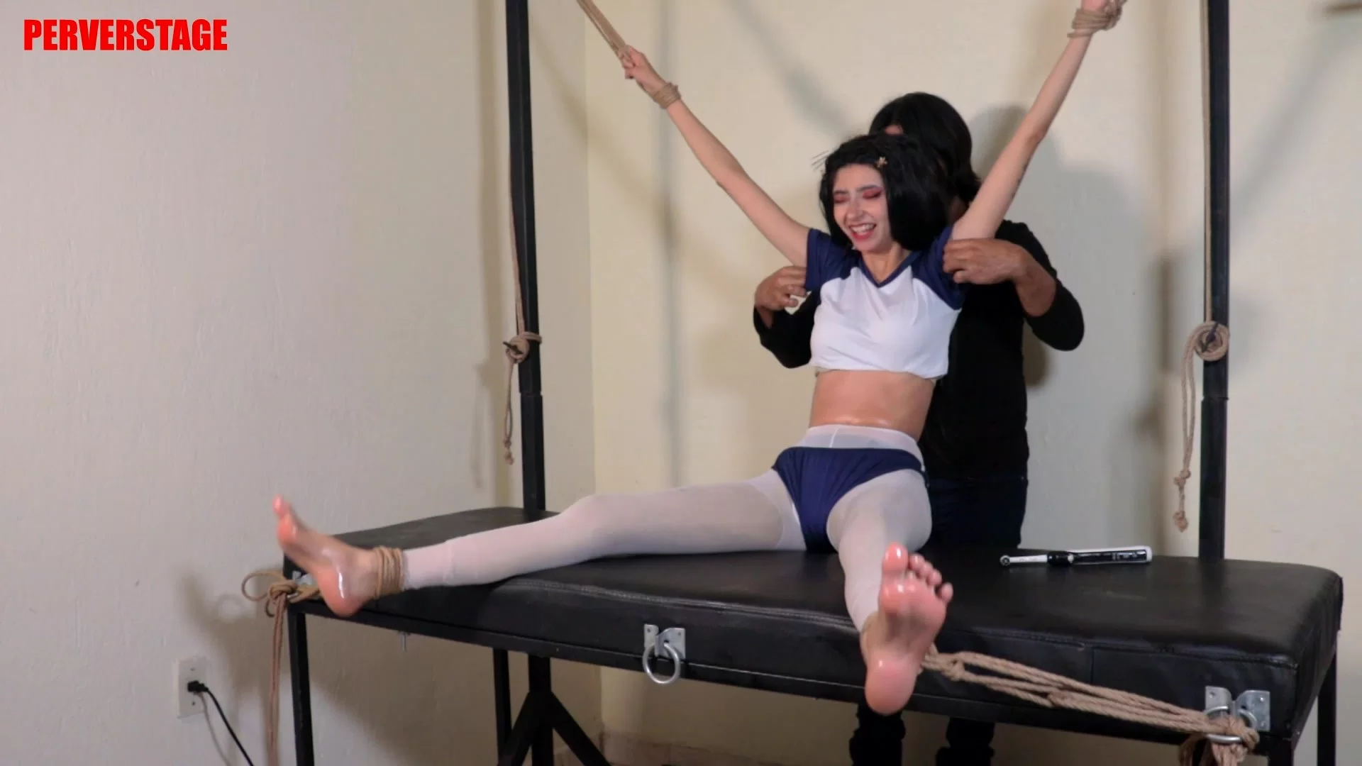 Perverstage – I will never miss my gym class again- mf, NylonFeet, TicklingFeet, TicklingUpperBody