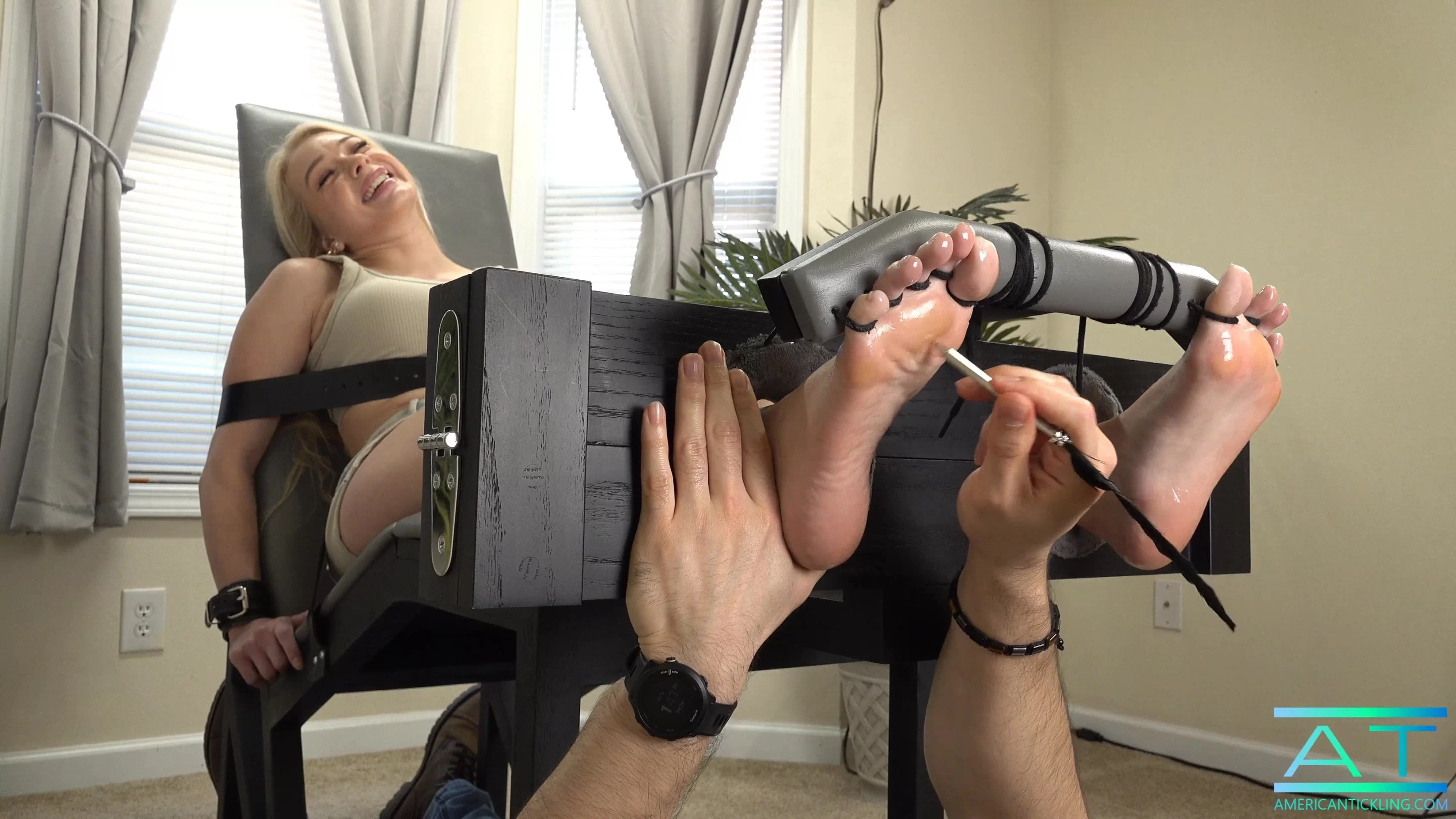 AmericanTickling – The Beautiful & Ticklish Hailey- mf, TicklingFeet