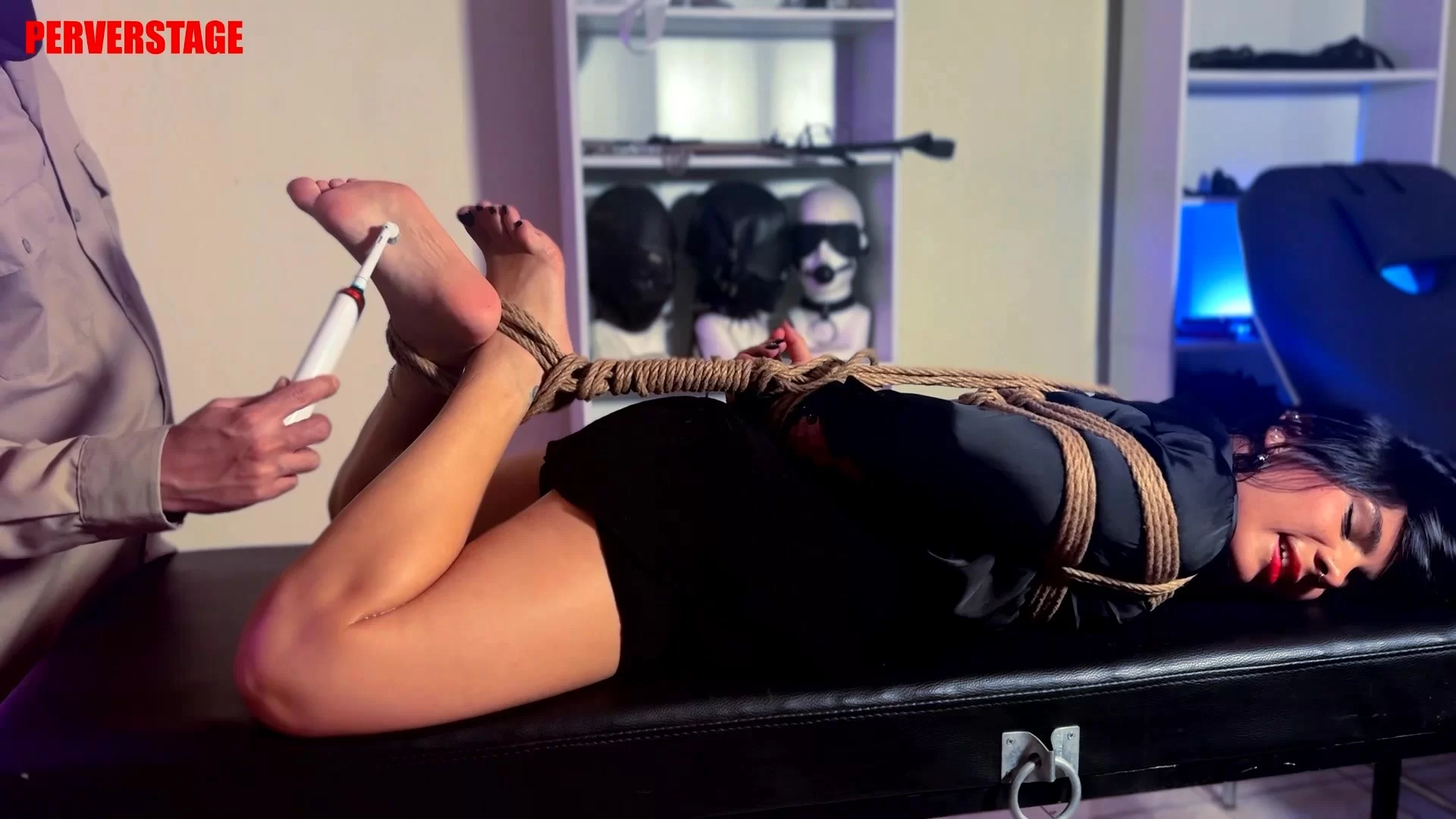 Perverstage – Katie's sabotage plan-mmf, TicklingFeet, TicklingUpperBody