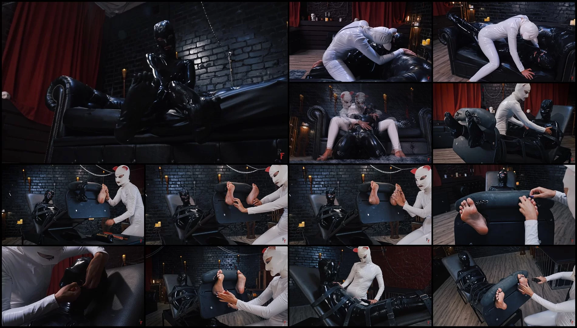 RFStudioProduction – Latex Games in Black and White Suits-ff, TicklingFeet